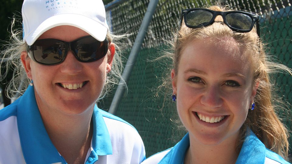 Our staff loving life at the tennis