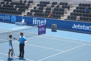 Mark Handley interviews Jarmila Gajdosova on court