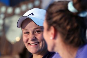 Ashleigh Barty and Bojana Bobusic speak in the press conference