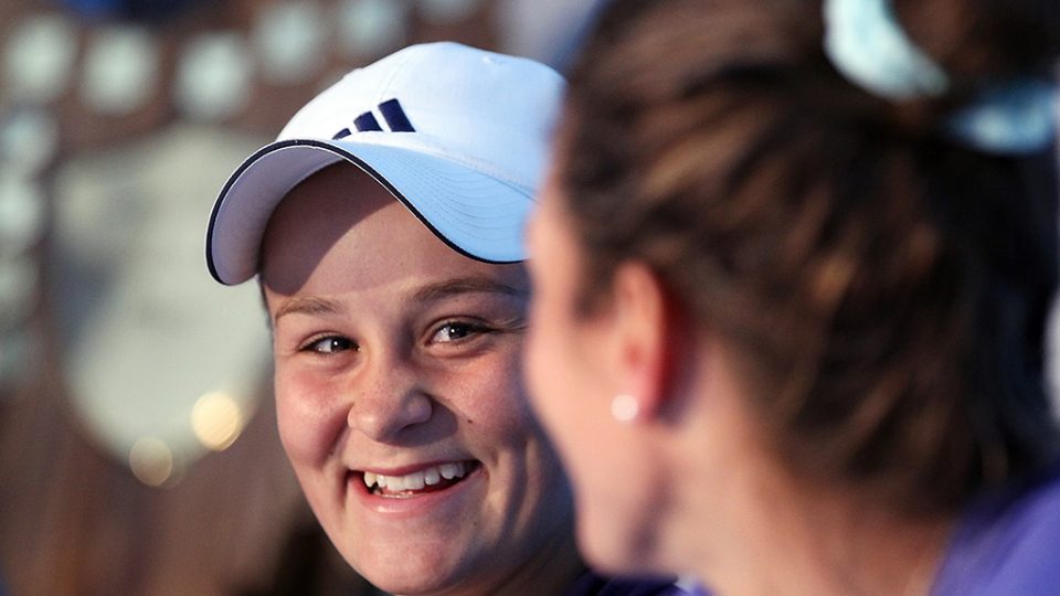 Ashleigh Barty and Bojana Bobusic speak in the press conference