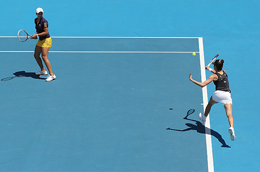 Bojana Bobusic and Ashleigh Barty