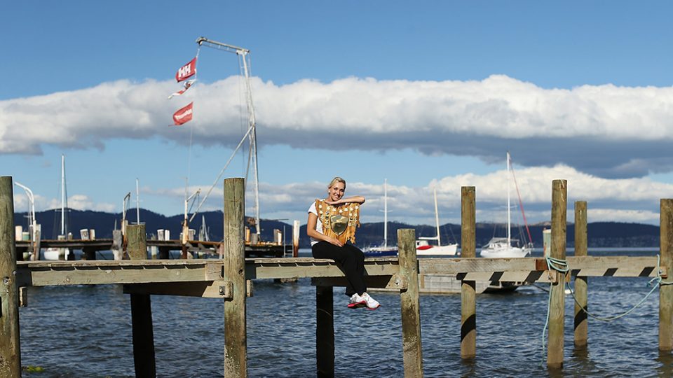 Elena Vesnina at Battery Point