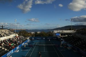 The view over the Mona Barthel and Chanelle Scheepers match