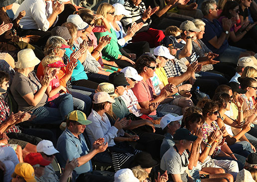 Fans at Hobart International 2013. GETTY IMAGES