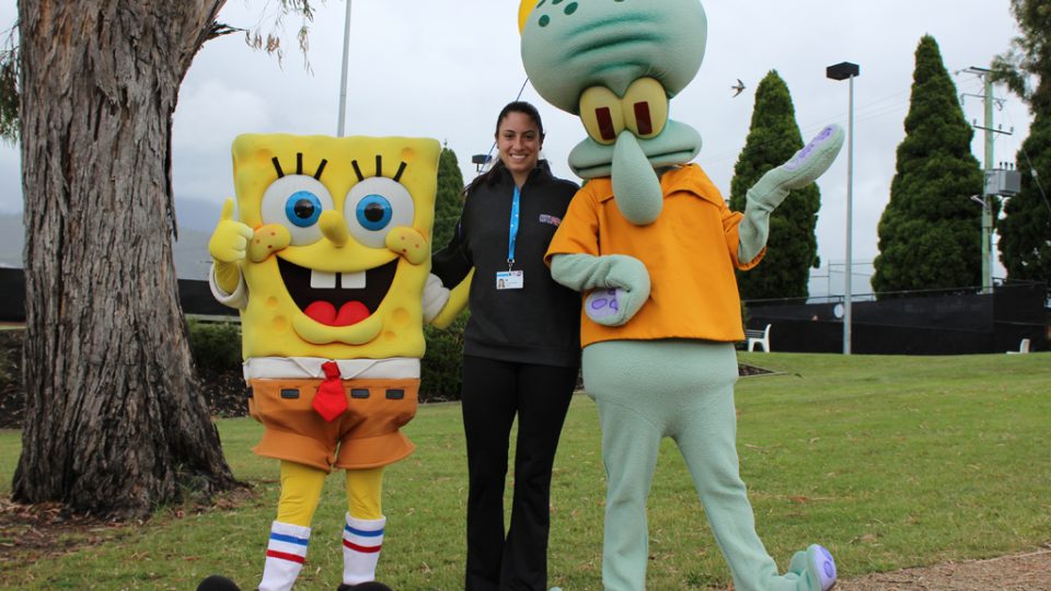 Hobart International Kids Tennis Day presented by Nickelodeon. Picture: Briony Craber